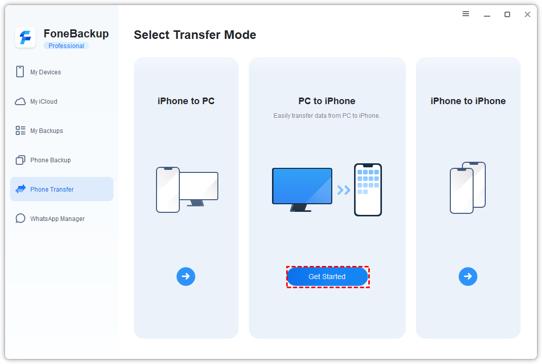 Transfer to iPhone