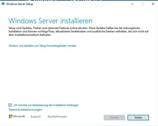 windows server 2022 installieren