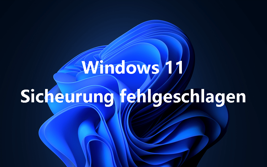 Windows 11 Sicherung schlägt fehl