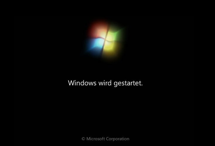 Windows wird gestartet