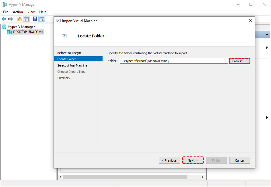 Restoring Deleted VM on Hyper-V from VHD(X) or Exported Files