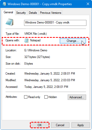 Open VMDK file with Notepad