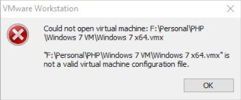 Could not open configuration file