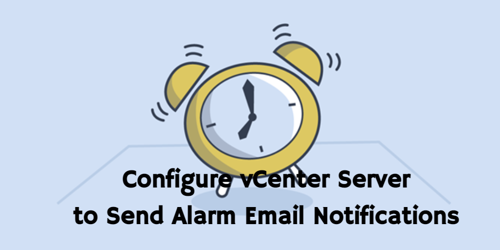 vcenter alert email notification 
