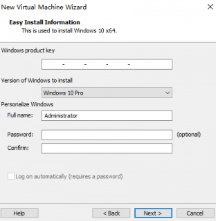 enter Windows license in VMware Workstation
