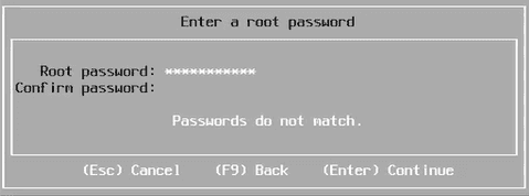 enter and confirm the password