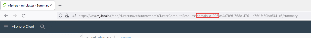 copy cluster domain id