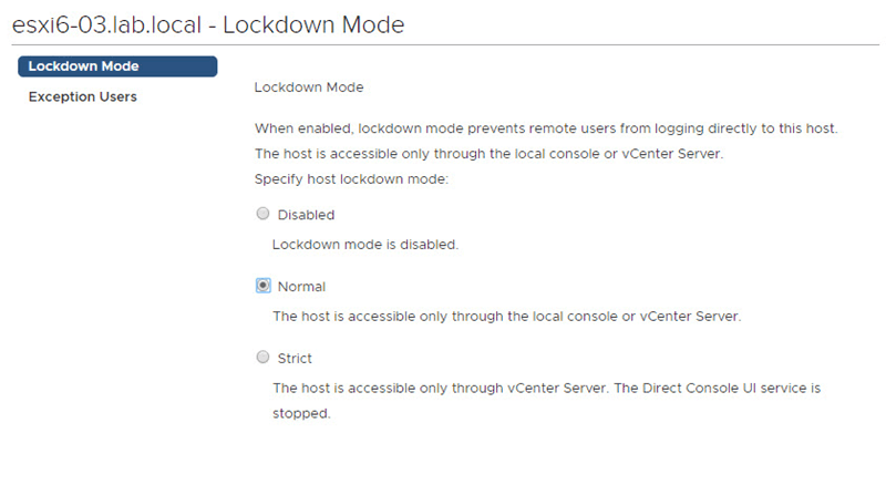 select lockdown mode