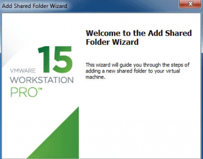 add Shared folder in Workstation