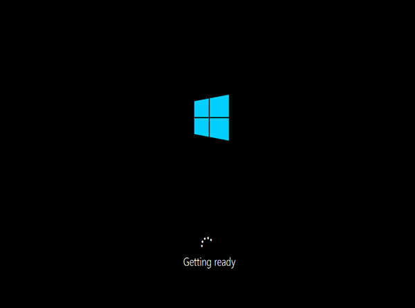 VM stuck on Windows logo
