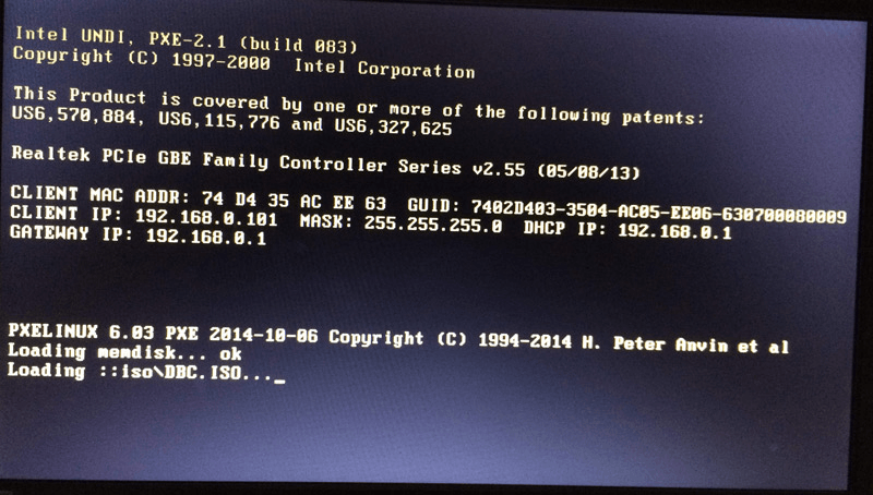 Booting From Pxe