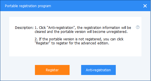 Portable Registration Program
