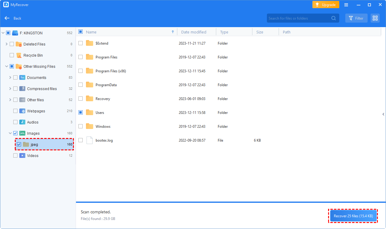 select-files-to-restore-from-cf-card