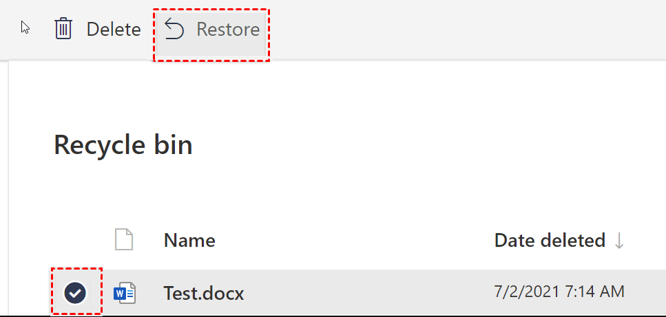 Choose File To Restore