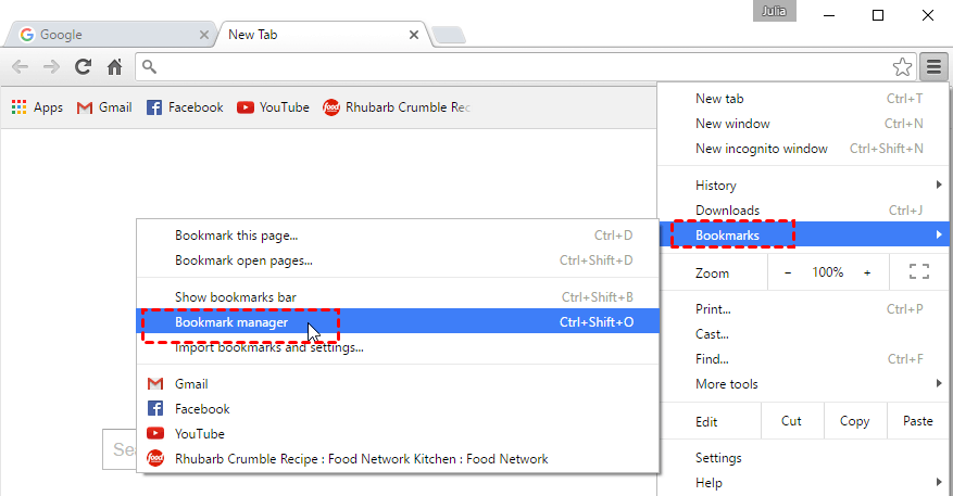 Chrome Bookmarks Manager