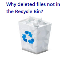 Deleted Files not in the Recycle Bin