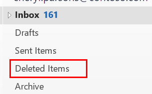 Deleted Items 