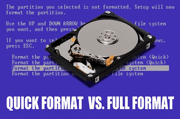 Quick Format VS Full Format