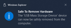 Safe to Remove Hardware