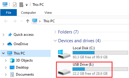 USB Drive Folder 