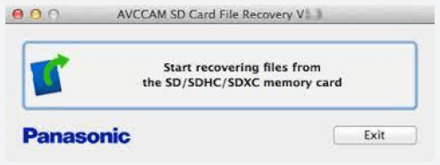 Panasonic AVCCAM SD Card File Recovery