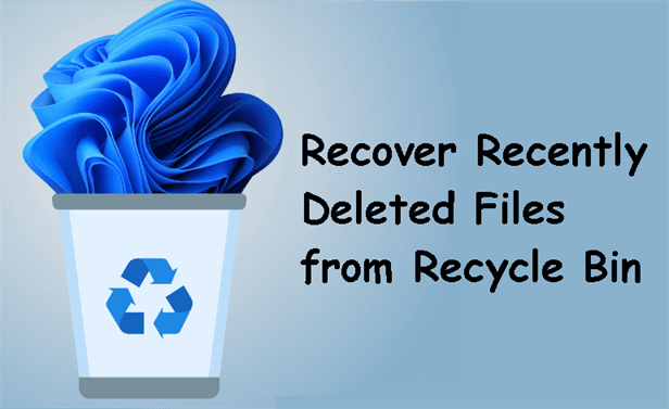 Pulihkan Fail-fail yang Baru Dipadam dari Tong Sampah