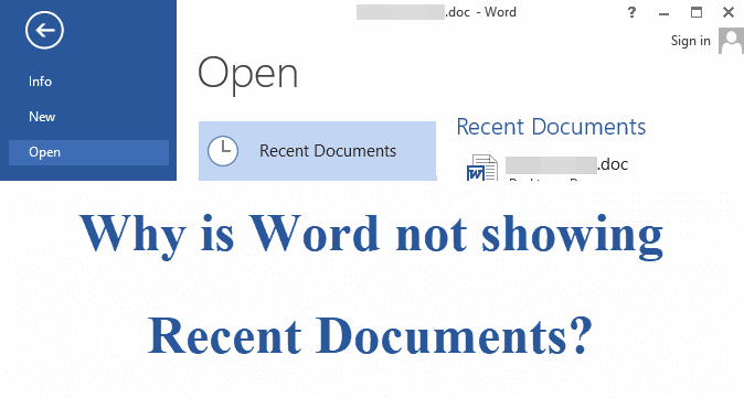 why-is-word-not-showing-recent-documents