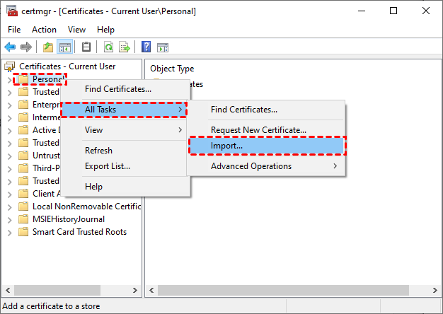 certificate-manager-personal-all-tasks-import