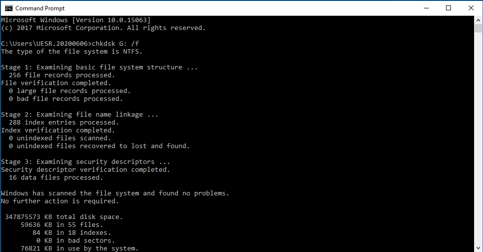 ntfs file system integrity test software