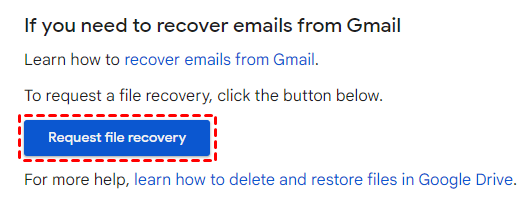 Request File Recovery