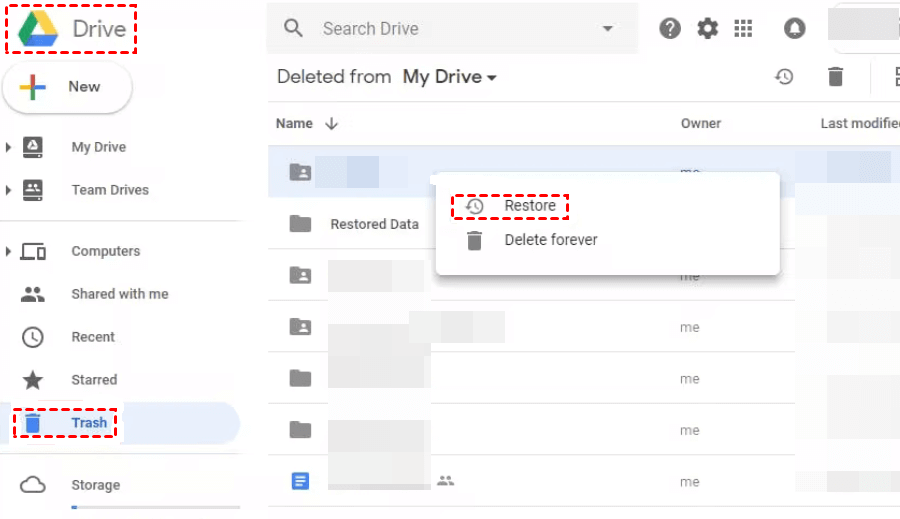 google-drive-trash-restore