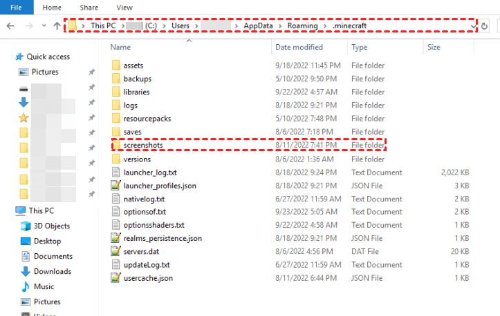 Finding the minecraft data folder