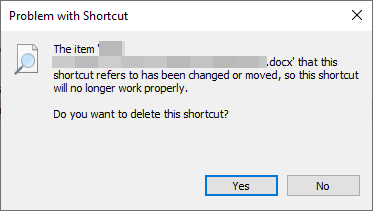 problem-with-shortcut
