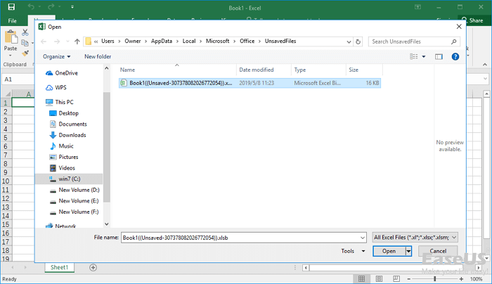 Recover CSV File With TMP