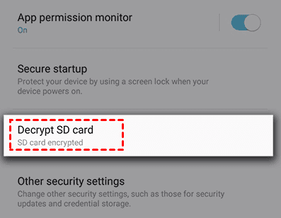 Decrypt SD Card