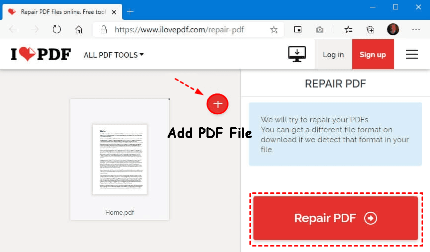 Add Repair PDF Files