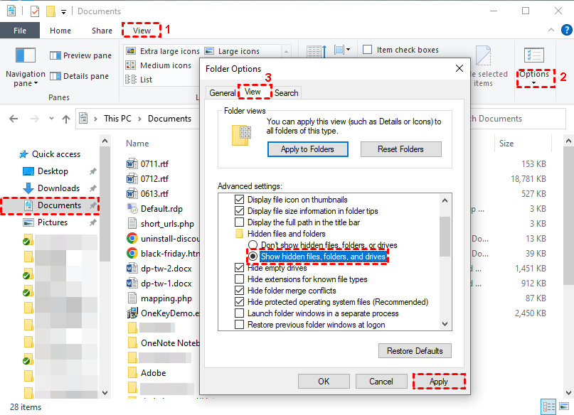 show-hidden-files-in-documents-folder