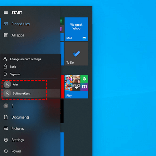 Windows user account