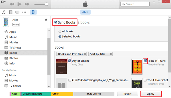 Select PDFs to Sync