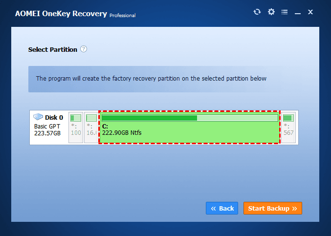 Create Recovery Partition