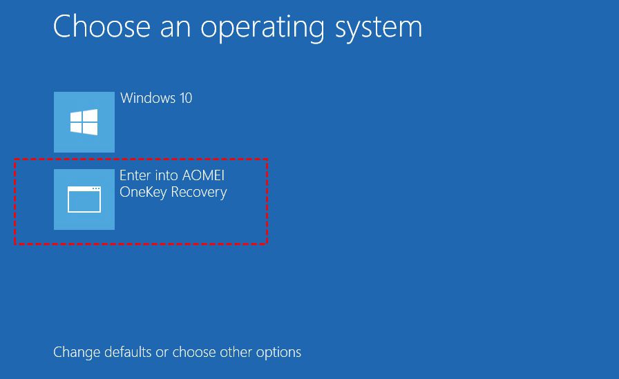 access system recovery windows 10 from boot