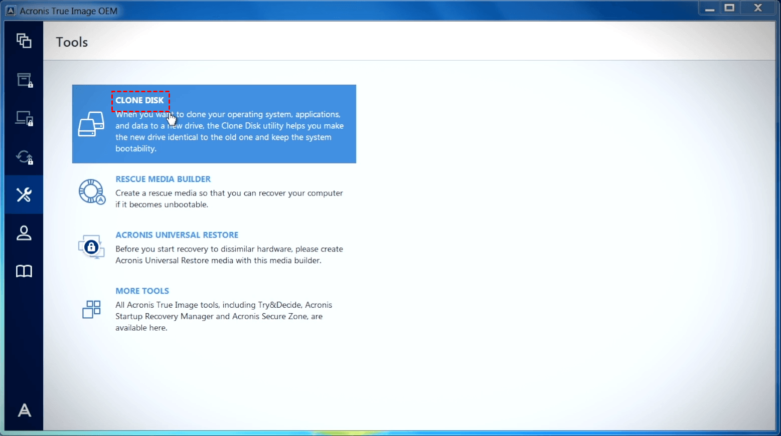 Acronis Clone Disk