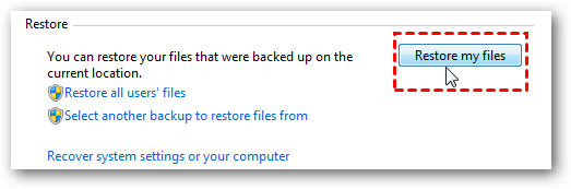 Restore My Files