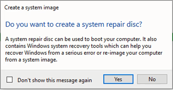 Create a System Repair Disc