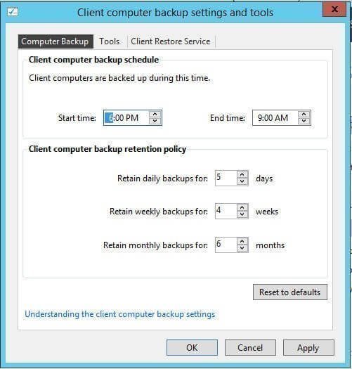 Client Computer Backup