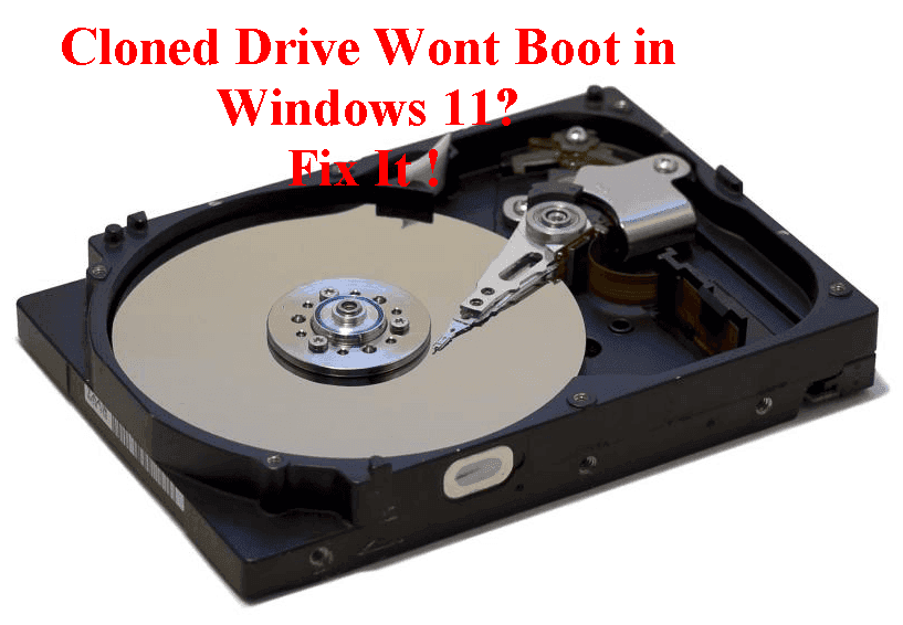 Cloned Drive Wont Boot