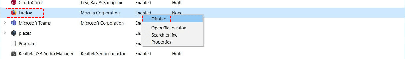 Close correctly, the command prompt e.g. cmd.exe