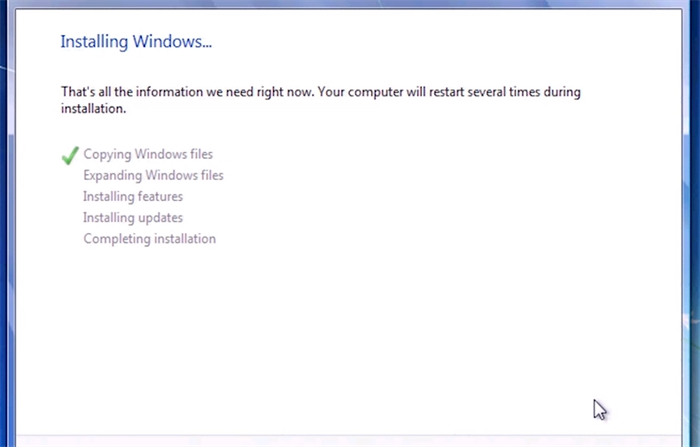 Dell Installing Windows7