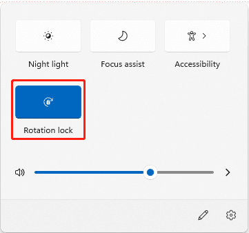 Rotation Lock in Quick Settings