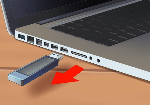 USBの接続を解除